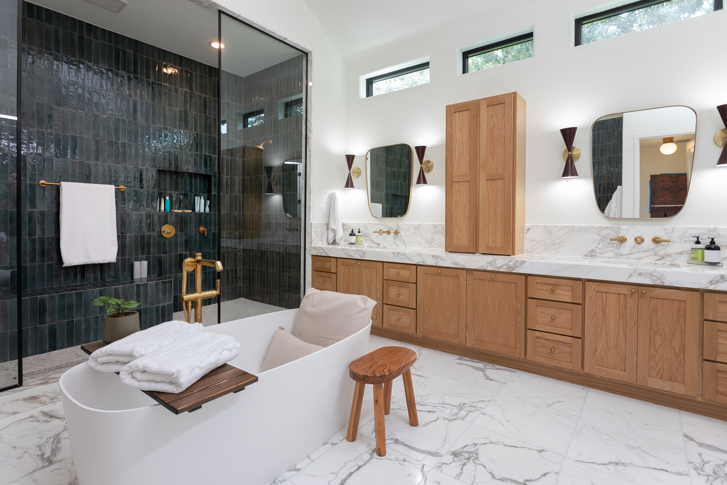 stunning remodeled Bathroom by Spindler Construction