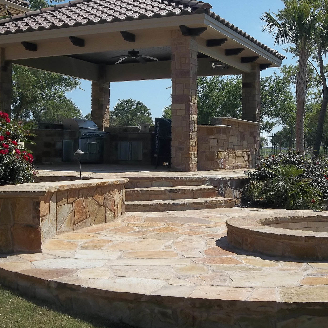 Picture of Spindler Construction Outdoor Living Fire Pit Austin Texas
